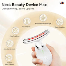 Neck Lifting And Tighten Massager - Neck Massager - Electric Microcurrent Wrinkle Remover LED Photon Face Beauty Device - Neck Face Beauty Device Facial Lifting Machine EMS Massager Reduce Double Chin Anti Wrinkle Skin Tightening Skin Care Tools