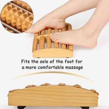 Wooden foot Massager Roller Plantar Fasciitis Relief Feet Pain Muscle Relaxation Massage Tools Dual 5 Row