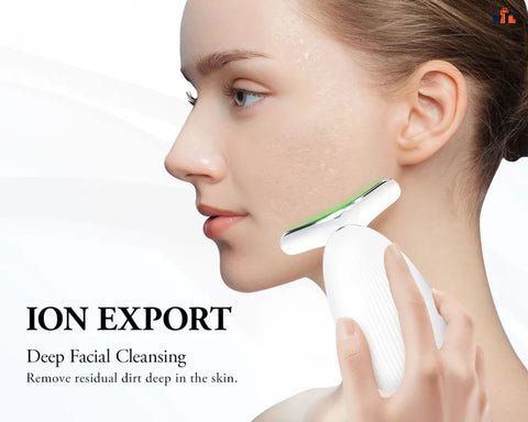 Neck Lifting & Tightening Massager – EMS Microcurrent LED Face & Neck Beauty Device